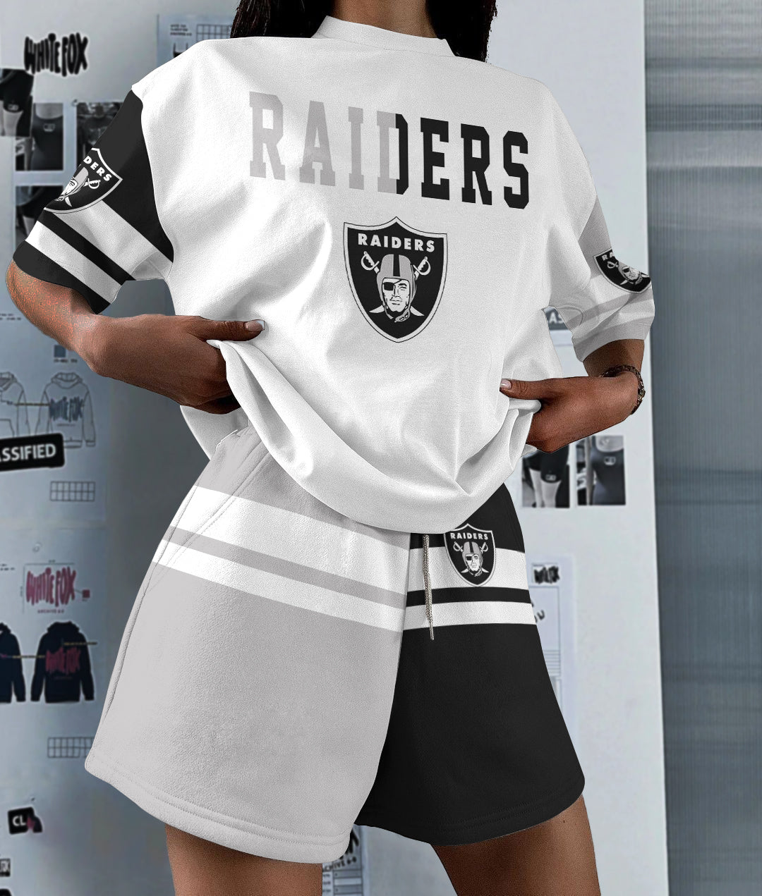 Las Vegas Raiders  Limited Edition Women's T-Shirt & Short Set