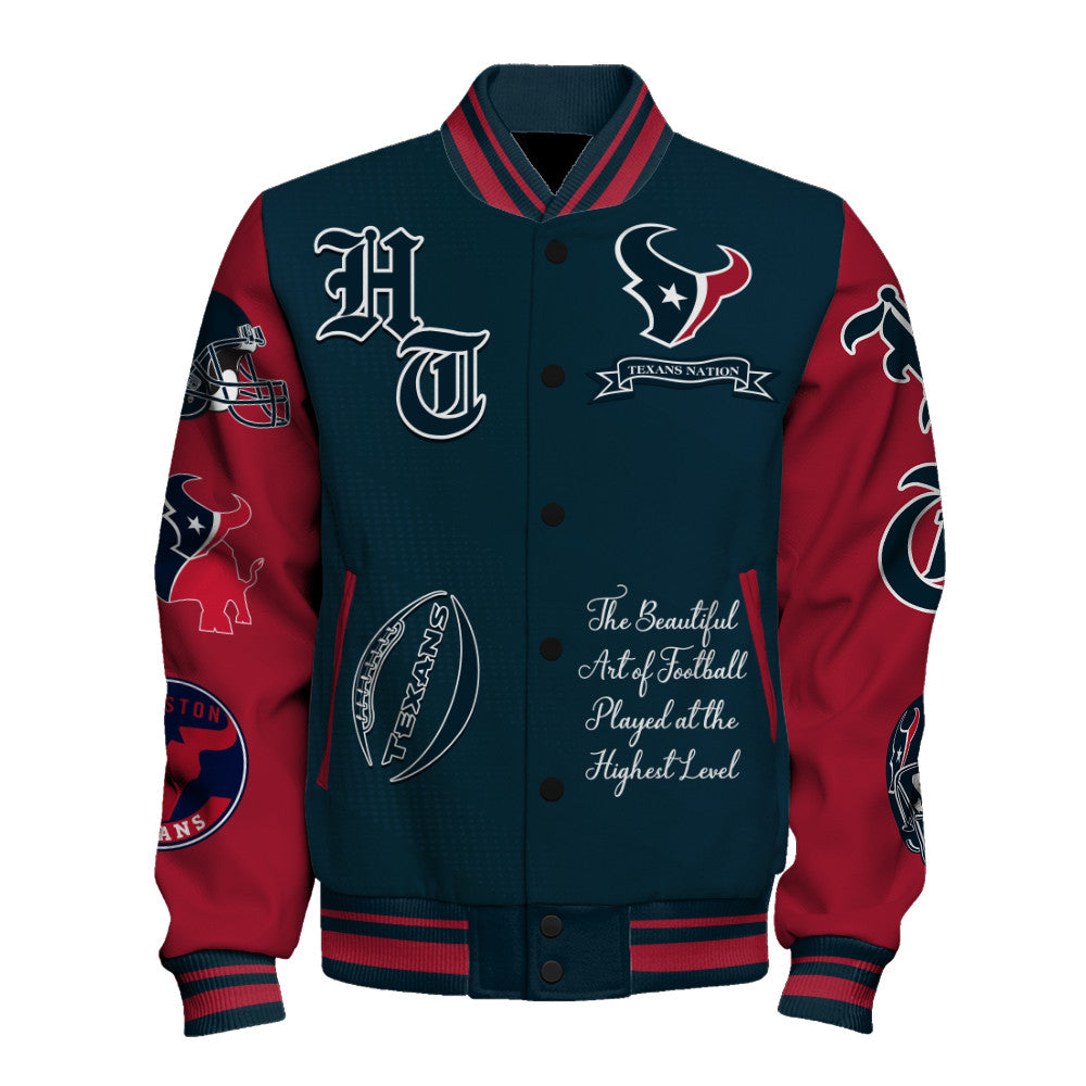 Houston Texans NFL 2025 American Football Conference Unisex Varsity Jacket V3