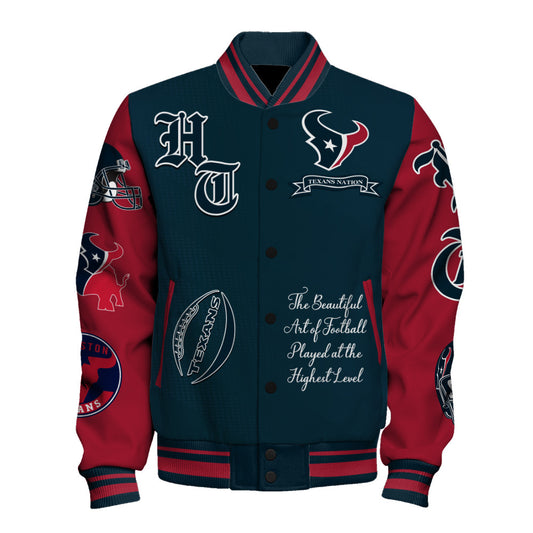Houston Texans NFL 2025 American Football Conference Unisex Varsity Jacket V3