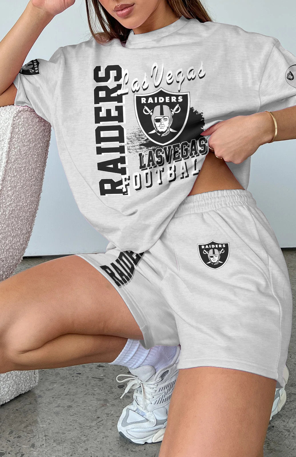 Las Vegas Raiders Limited Edition Women's T-Shirt & Short Set