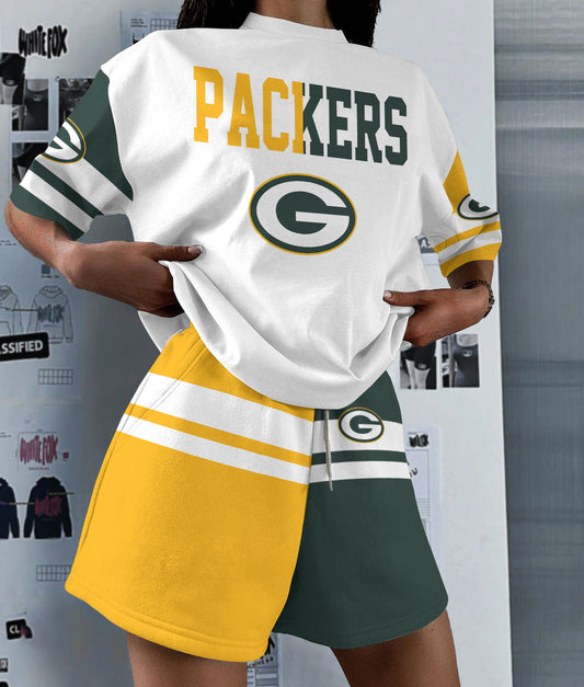 Green Bay Packers  Limited Edition Women's T-Shirt & Short Set