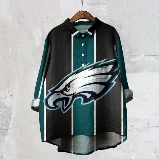 Women's oversized printed casual shirt