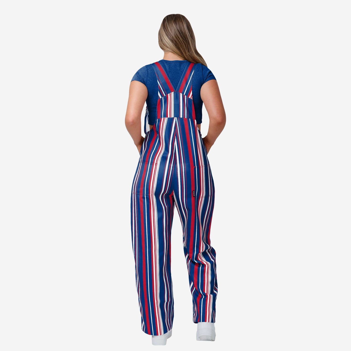 New York Giants Womens Hyper Stripe Bib Overalls