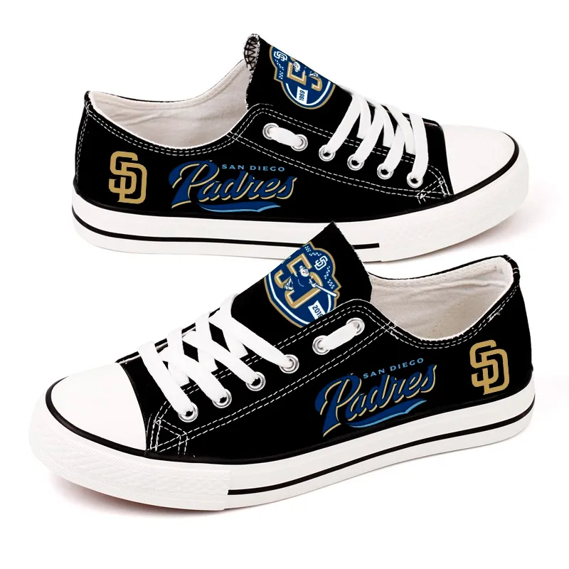 Casual printed low-top canvas shoes unisex