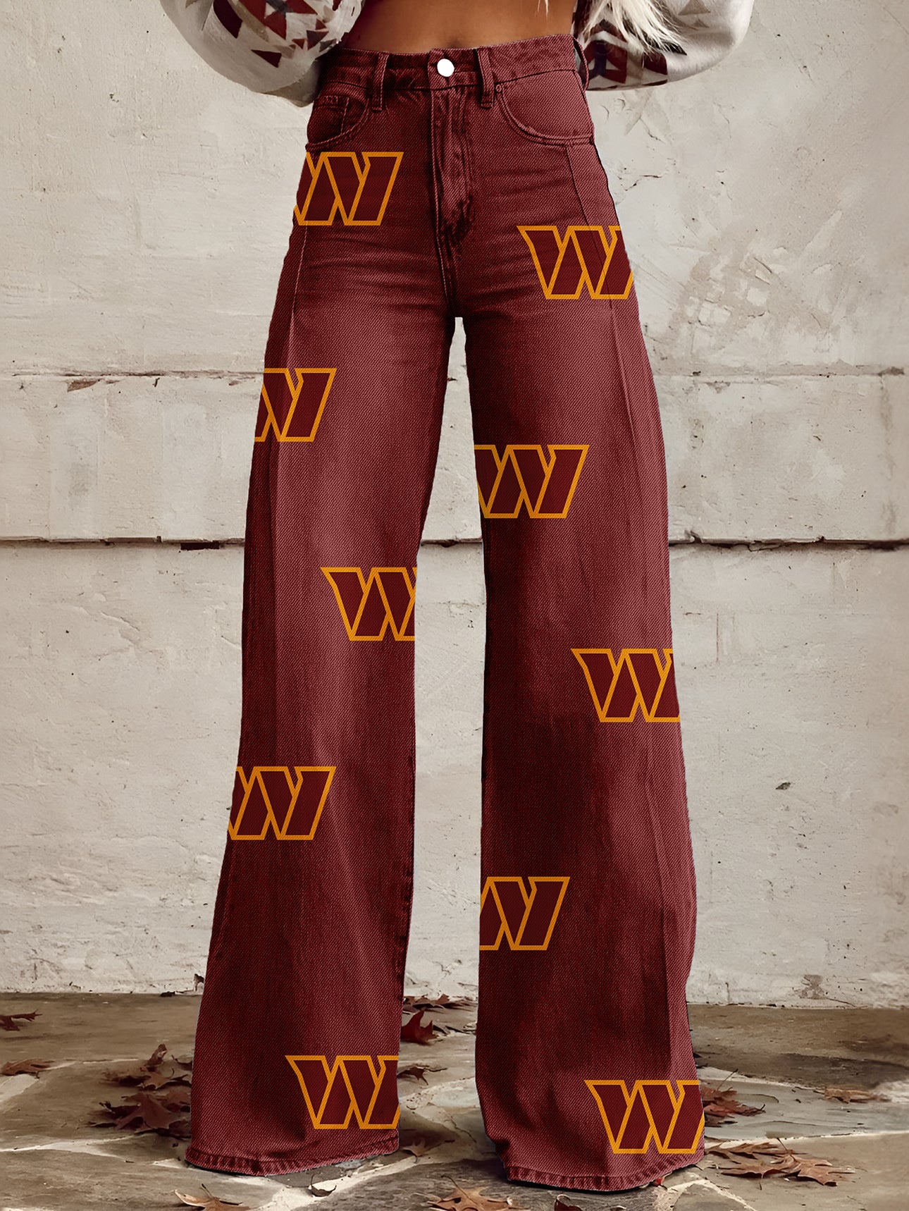 Women's Vintage casual wide LegPants