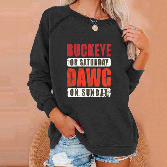 Fashion letter print sweatshirt