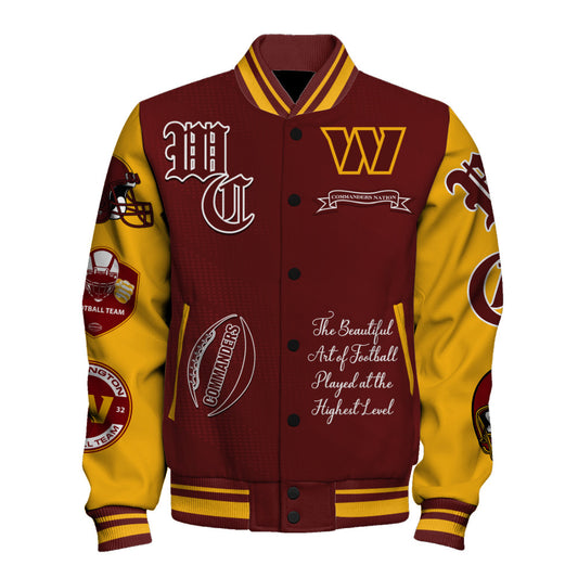 Washington Commanders NFL 2025 National Football Conference Unisex Varsity Jacket V3