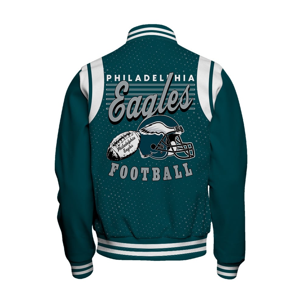 Philadelphia Eagles National Football League 2025 Make Your Mark Unisex Varsity Jacket
