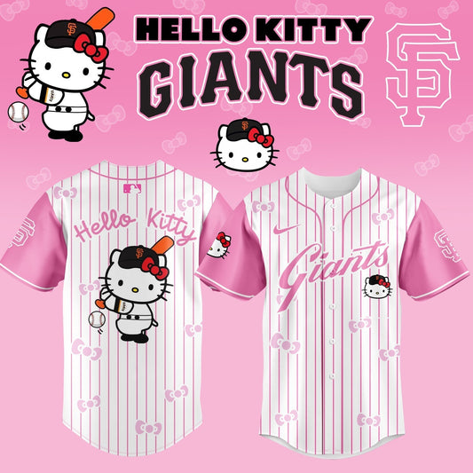 Limited Edition San Francisco Giants x Hello Kitty White Jersey