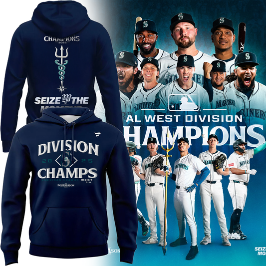 Seattle Mariners 2025 AL West Division Champions Limited Hoodie