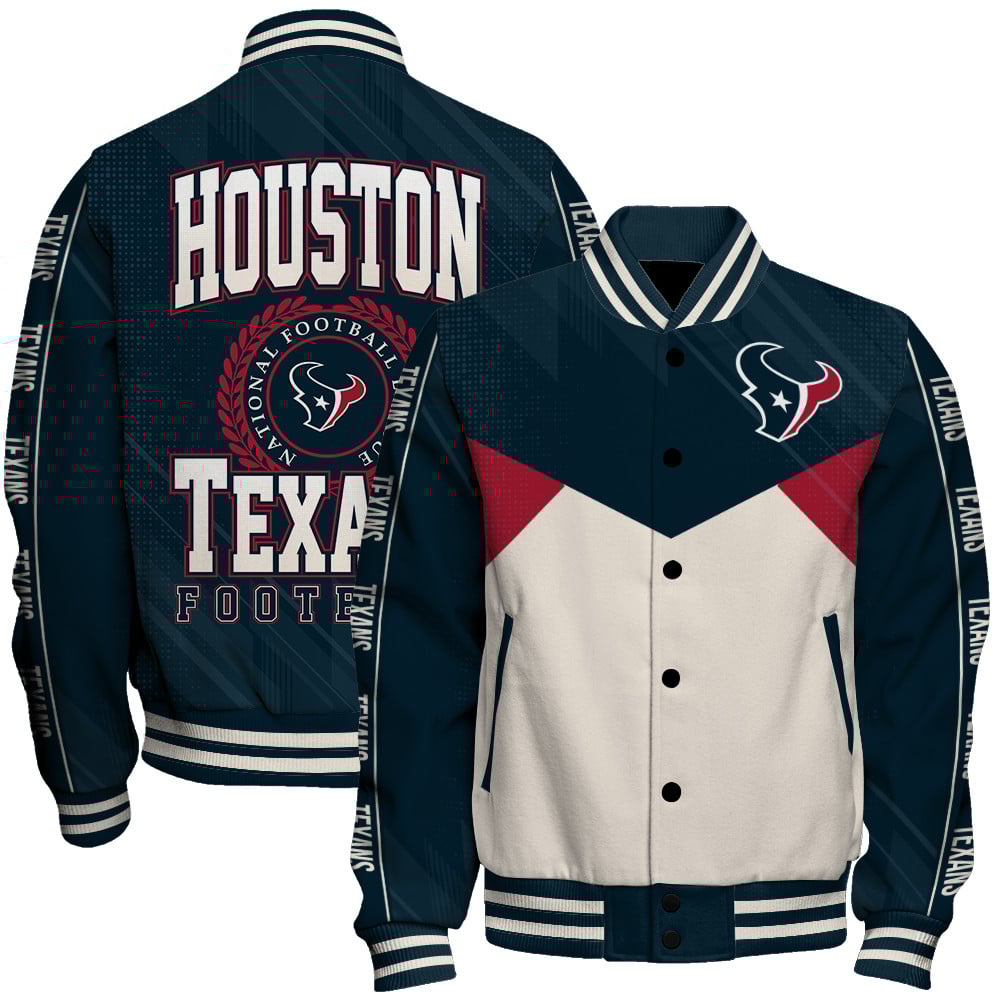 Houston Texans Football Team 2025 - 26 Personality, Outstanding Unisex Varsity Jacket