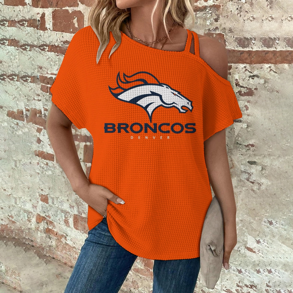 Asymmetrical Neck Short Sleeve T-Shirt