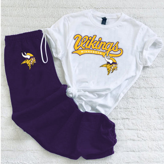 Casual loose fashion printed suit