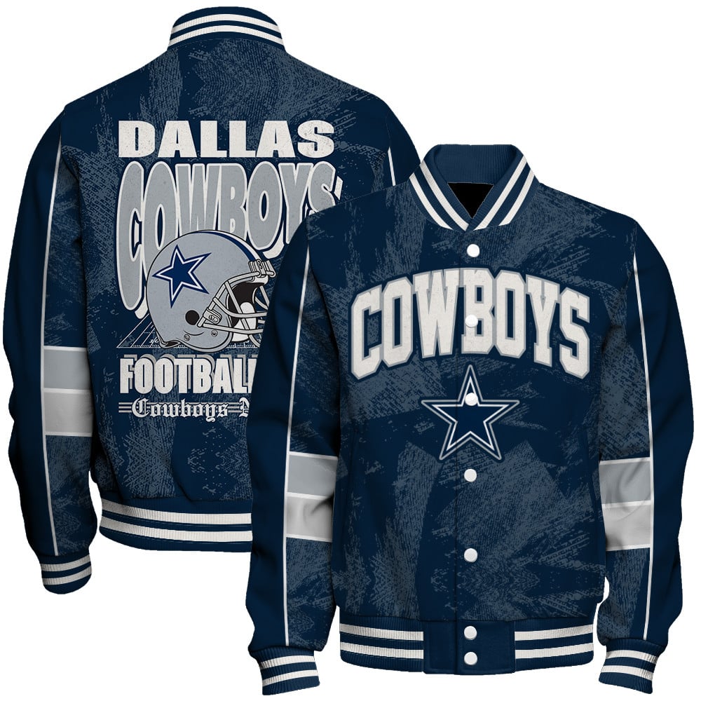 Dallas Cowboys Football Team 2025 - 26 Cheering Symbols Unisex Varsity Jacket