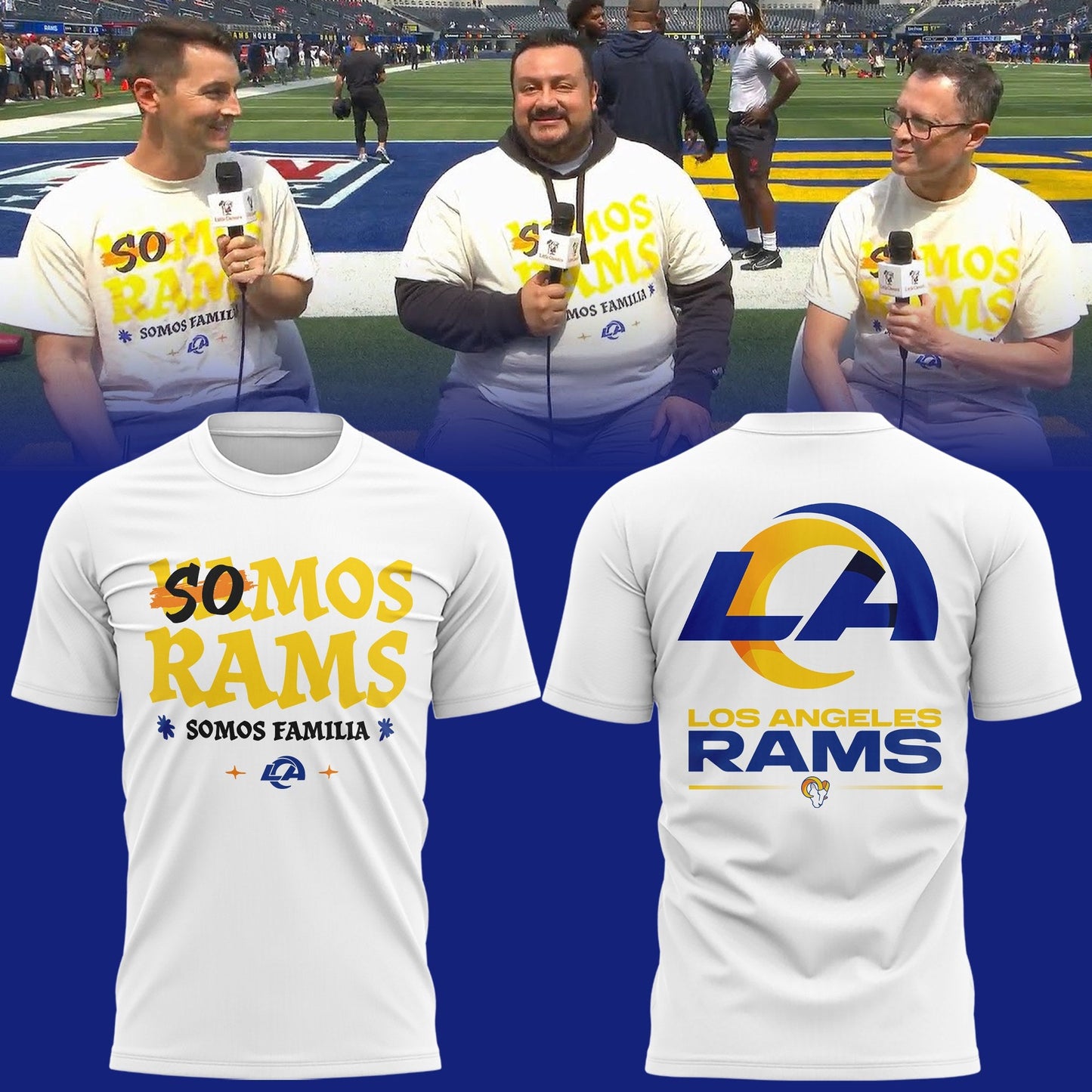 Limited Editon L.A Rams SOMOS RAMS New T-Shirt