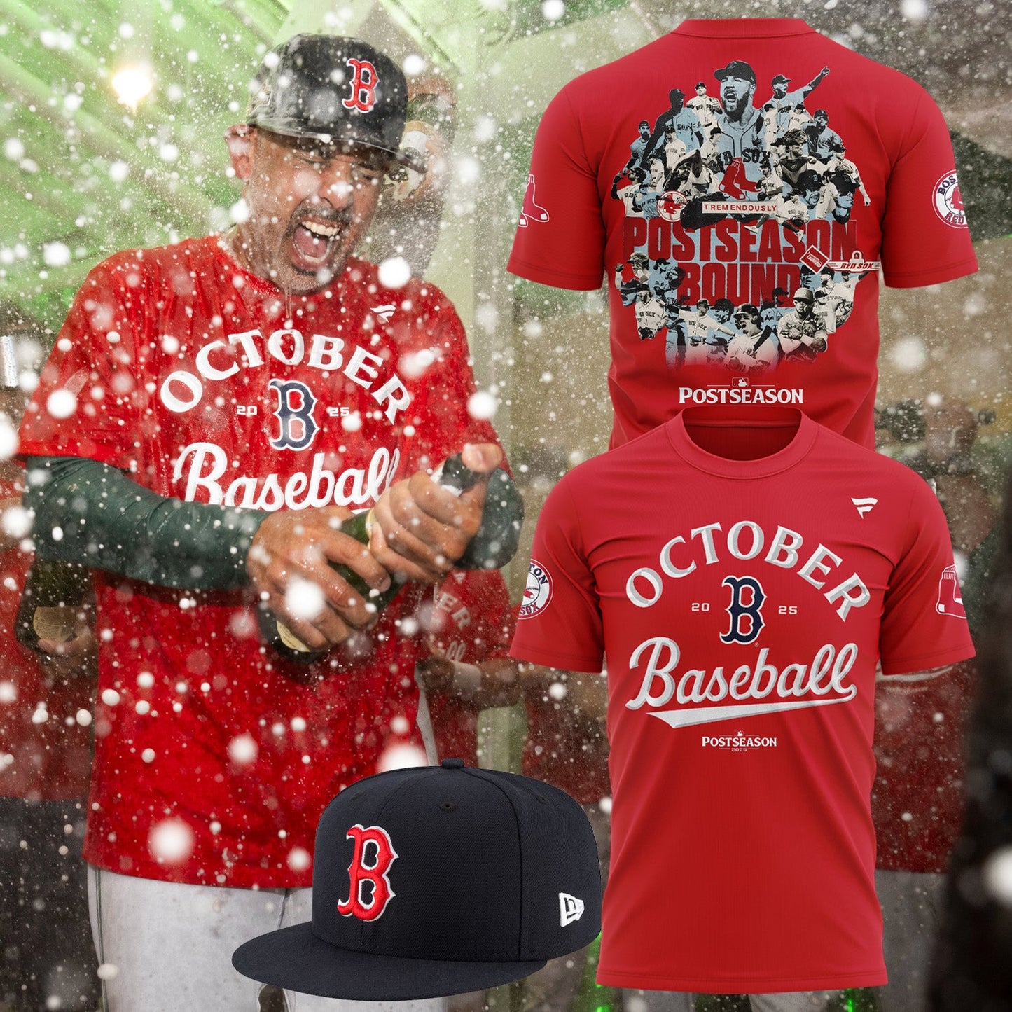 Special October Baseball Post Season 2025 Red Sox T-Shirt