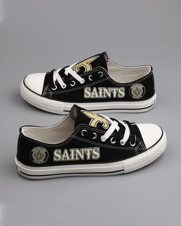 Casual printed low-top canvas shoes unisex