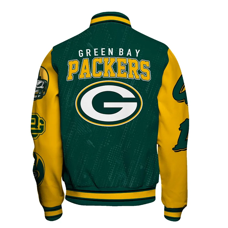 Green Bay Packers National Football League Pattern Varsity Jacket V13