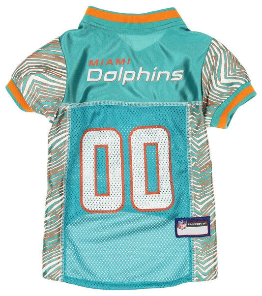 Zubaz X Pets First NFL Miami Dolphins Jersey For Dogs & Cats, Aqua