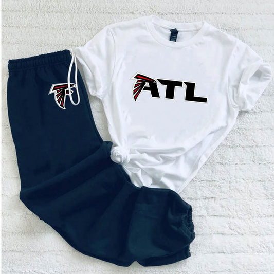 Casual loose fashion printed suit