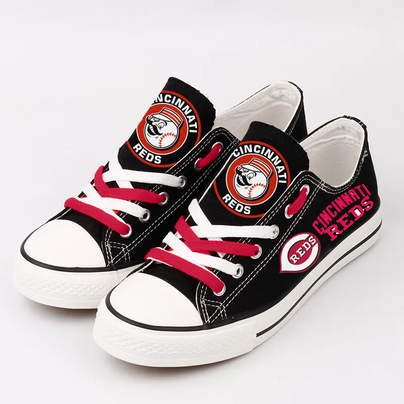 Casual printed low-top canvas shoes unisex