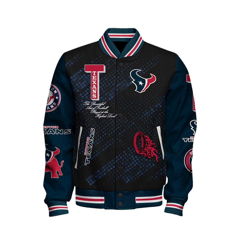 Houston Texans National Football League Pattern Varsity Jacket V13