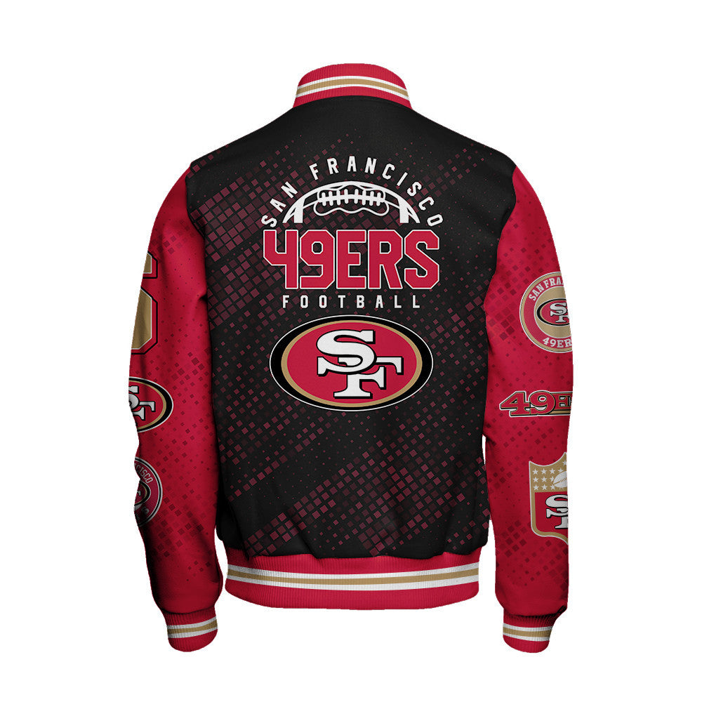San Francisco 49ers National Football League Pattern Varsity Jacket V13