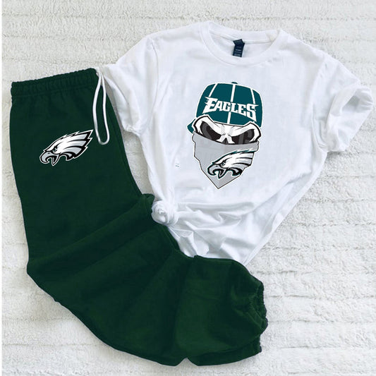 Casual loose fashion printed suit