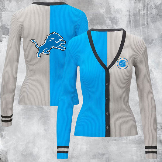 Women's Cargo Sweater - Blue/Silver