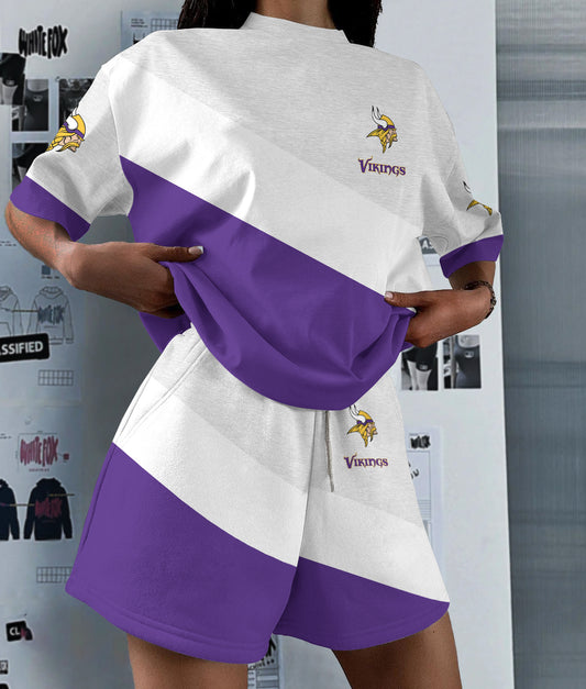 Minnesota Vikings Limited Edition Women's T-Shirt & Short Set