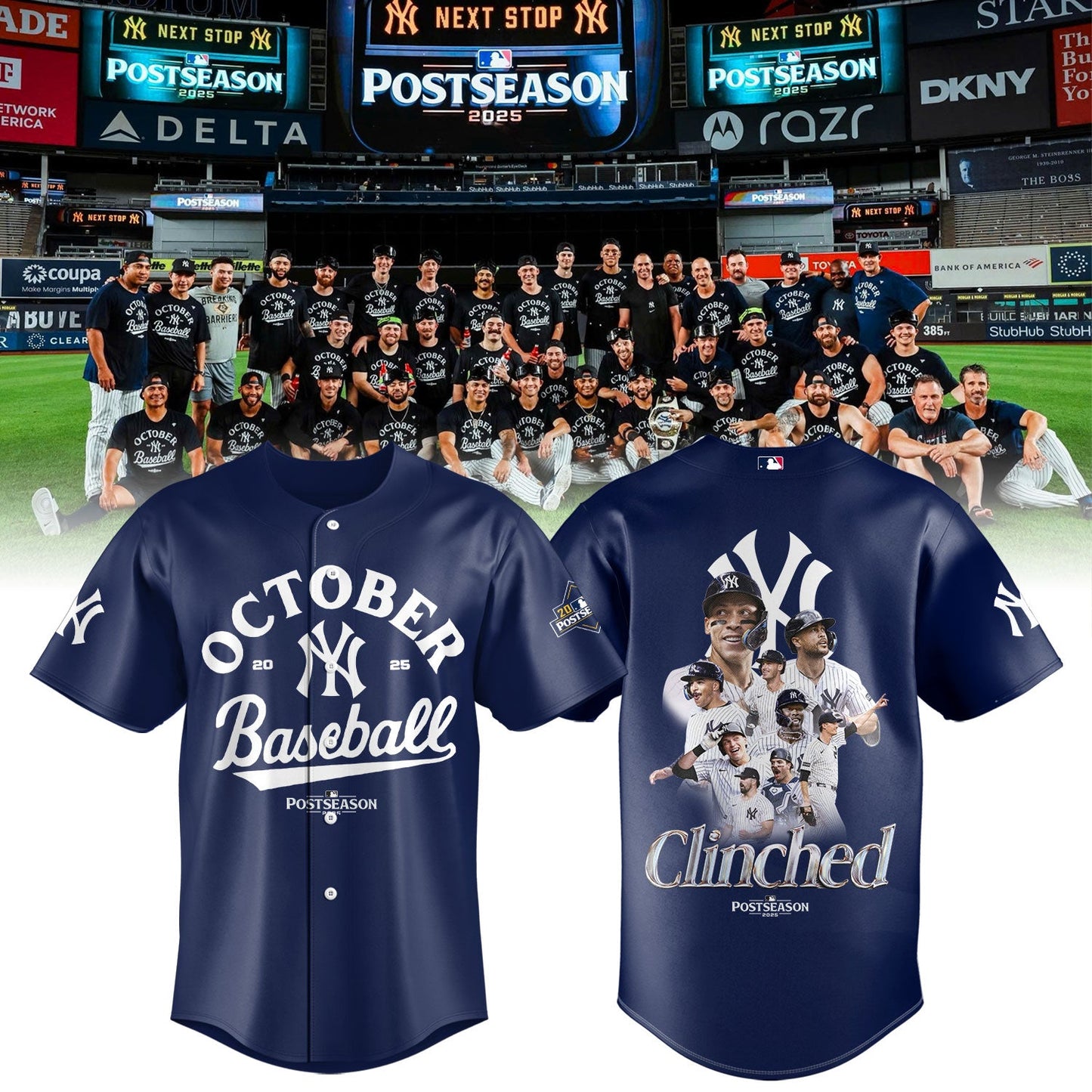 New York Yankees October 2025 Postseason Jersey