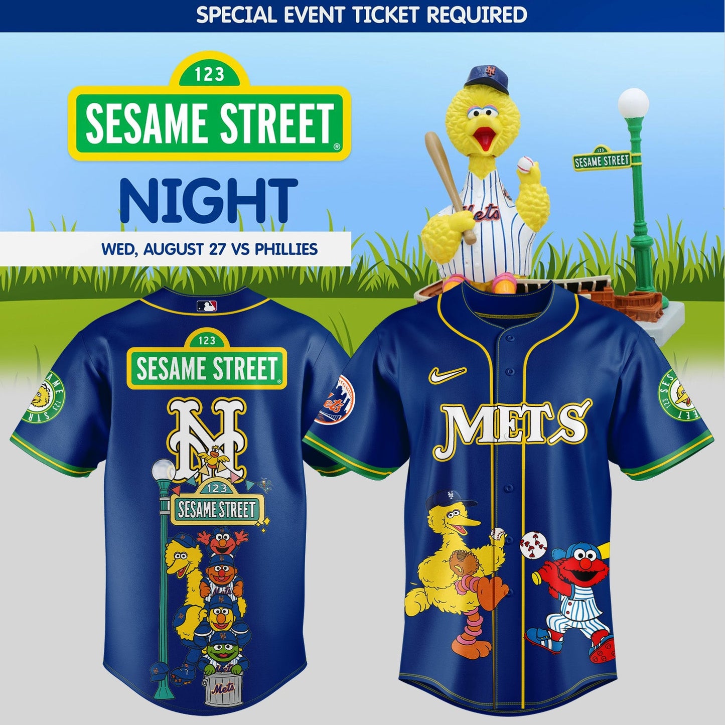 New York Mets _ Sesame Street Night Jersey 2025 (5)