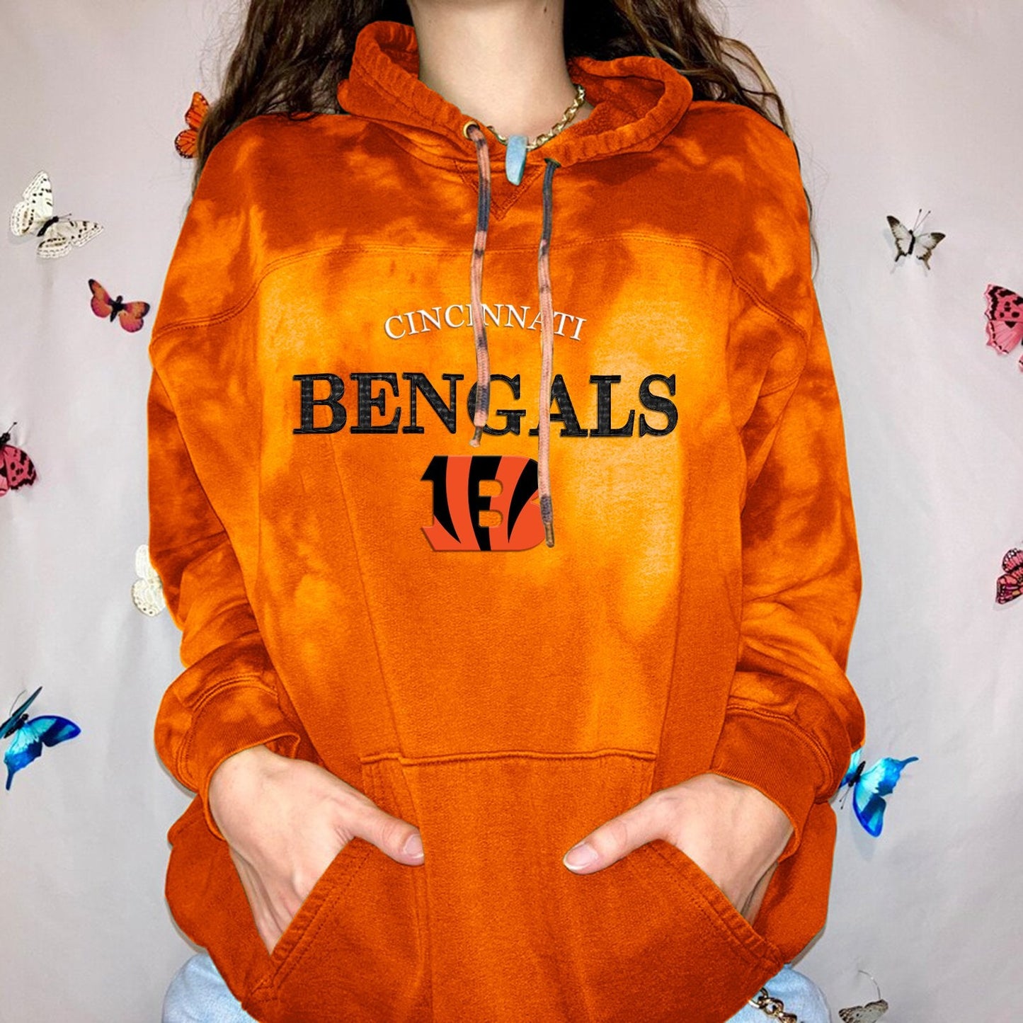Cincinnati Bengals Women Printed  Hoodie