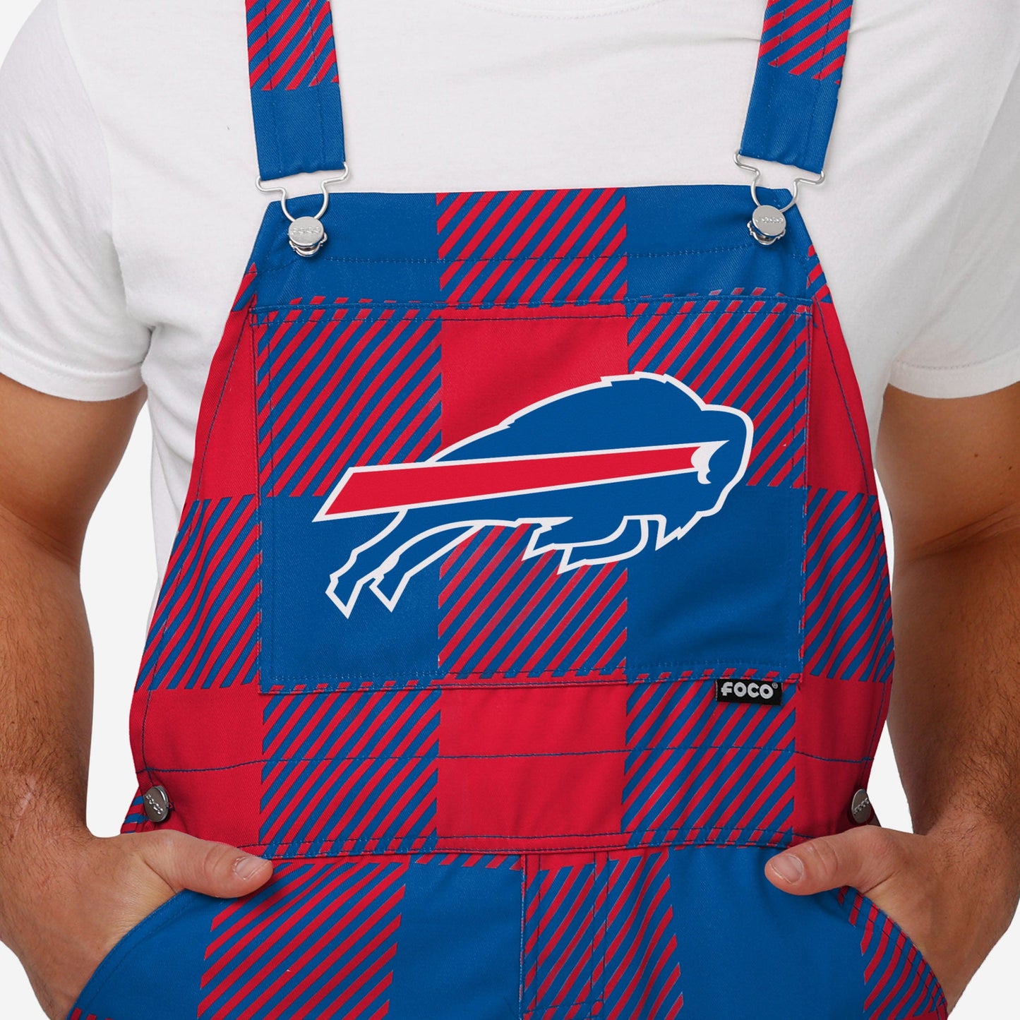 New Mens Plaid Bib Overalls