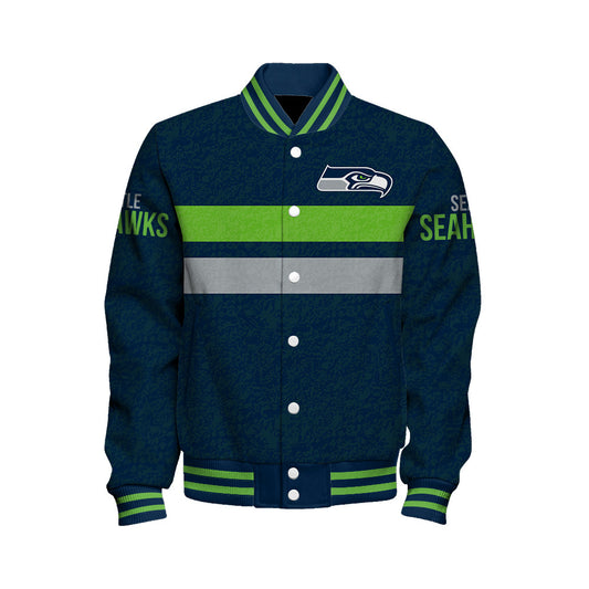 Seattle Seahawks Football Team 2025 -26 Super Durable Unisex Varsity Jacket