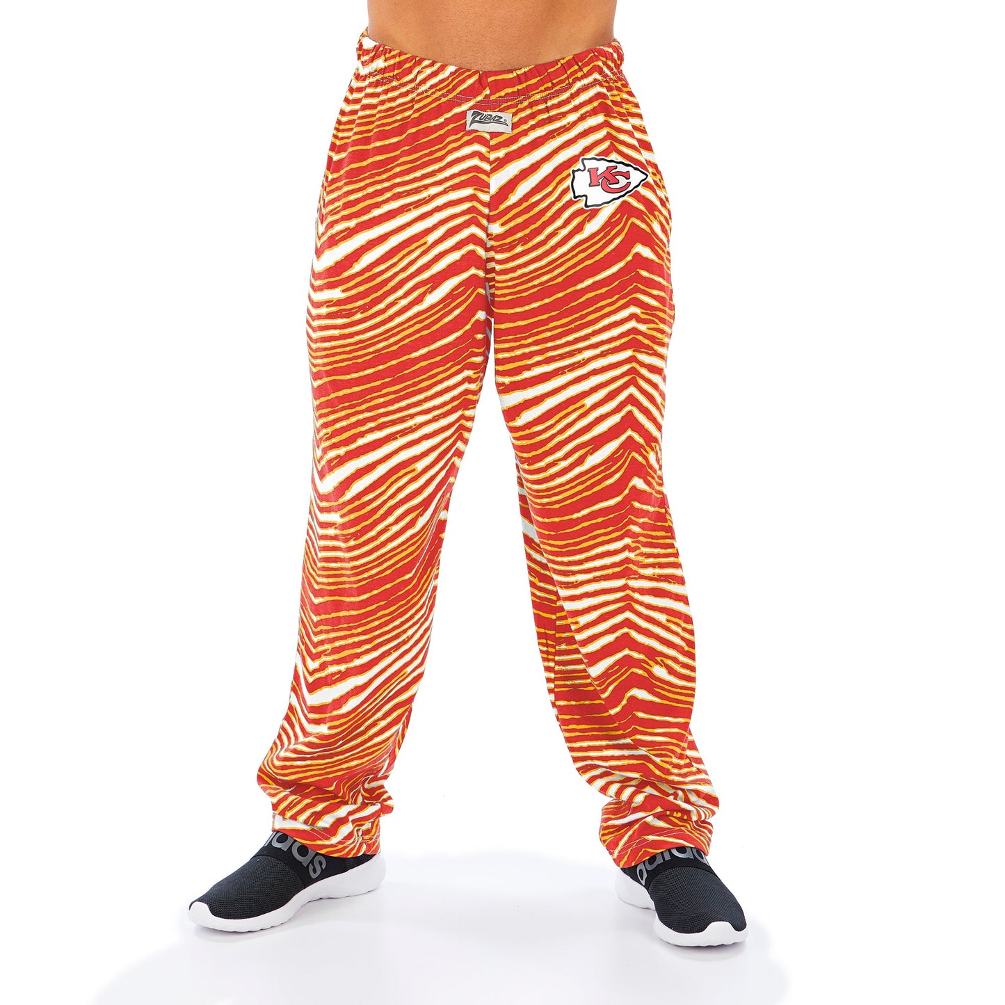 Zubaz Kansas City Chiefs NFL Men's Zebra Left Hip Logo Lounge Pant