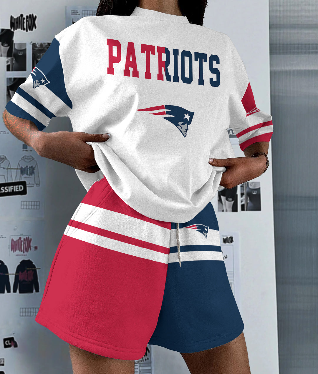 New England Patriots  Limited Edition Women's T-Shirt & Short Set