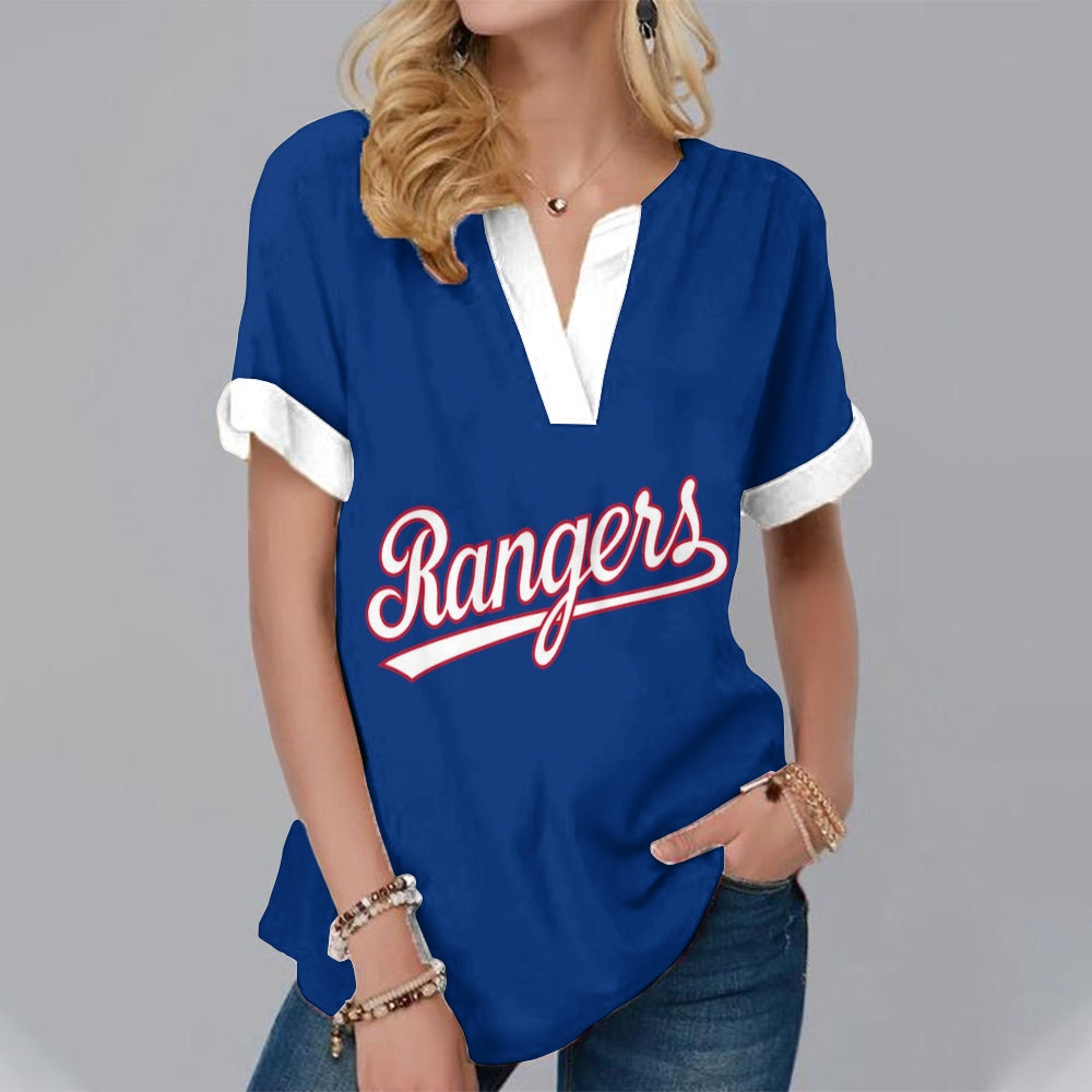 New Fashion Short Sleeve V-Neck Shirt