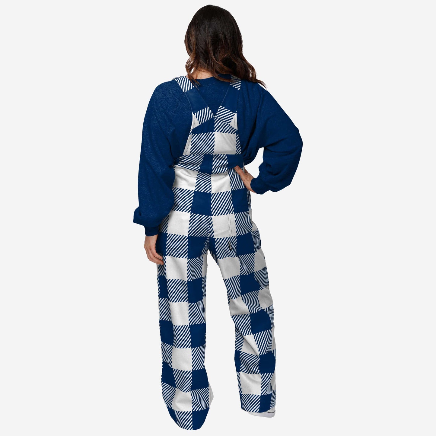 New Womens Plaid Bib Overalls