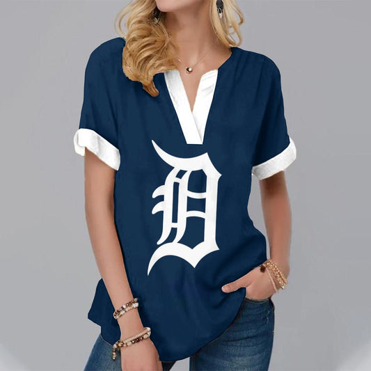 New Fashion Short Sleeve V-Neck Shirt