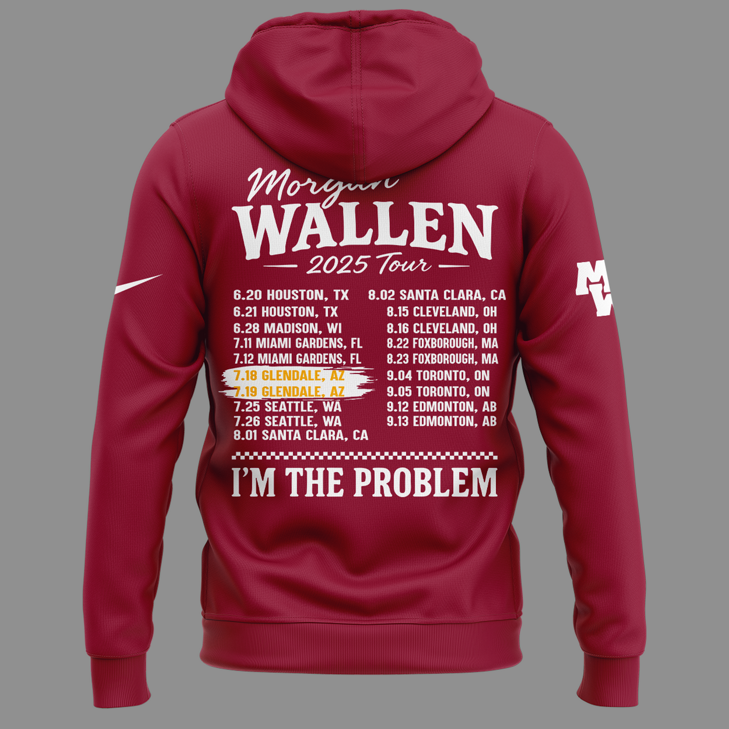 Special New Morgan Wallen x Arizona Cardinals Black Hoodie