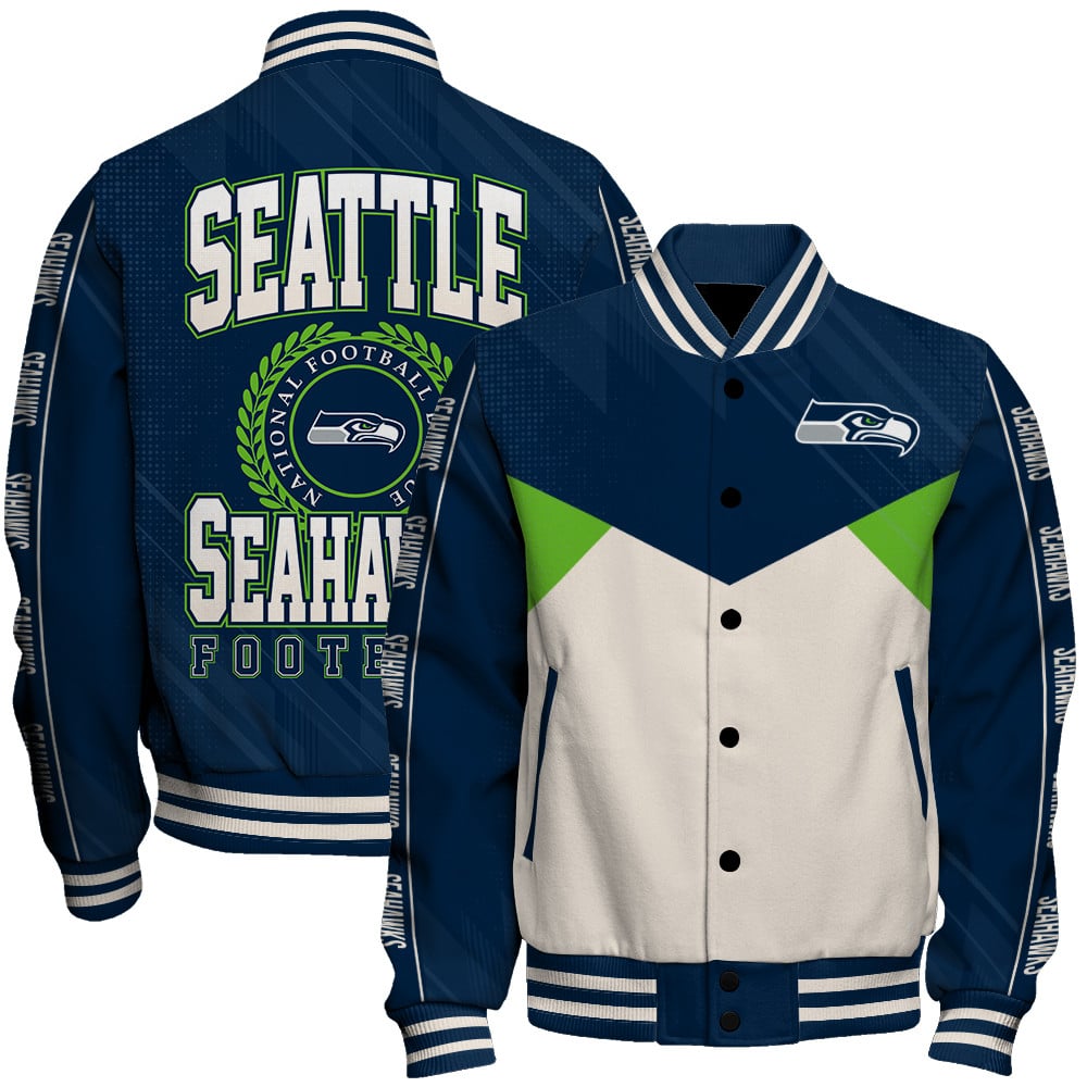 Seattle Seahawks Football Team 2025 - 26 Personality, Outstanding Unisex Varsity Jacket
