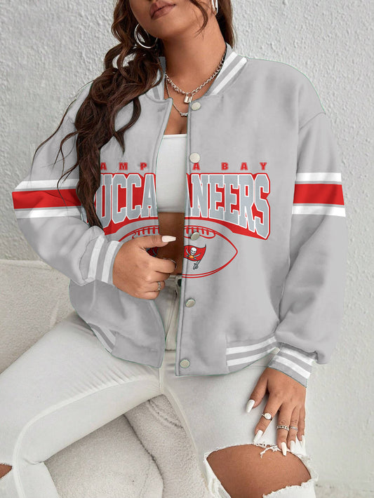 Tampa Bay Buccaneers Women's Long Pass Full- Snap Casual Jacket