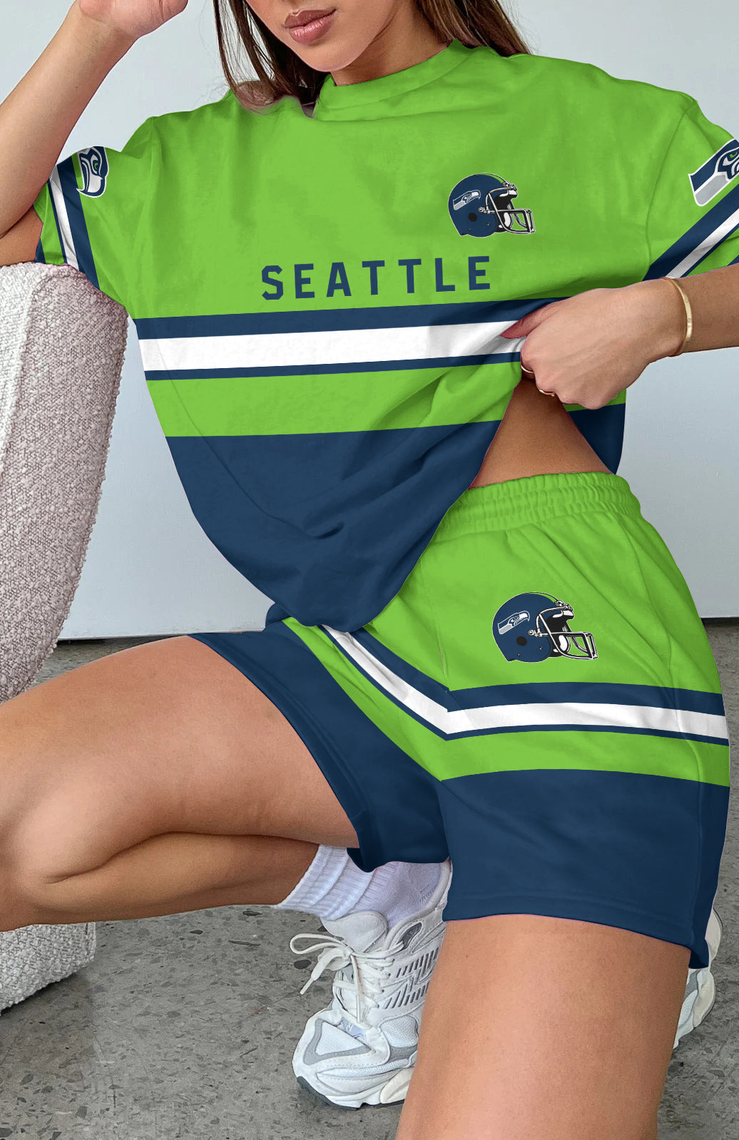 Seattle Seahawks Limited Edition Women's T-Shirt & Short Set