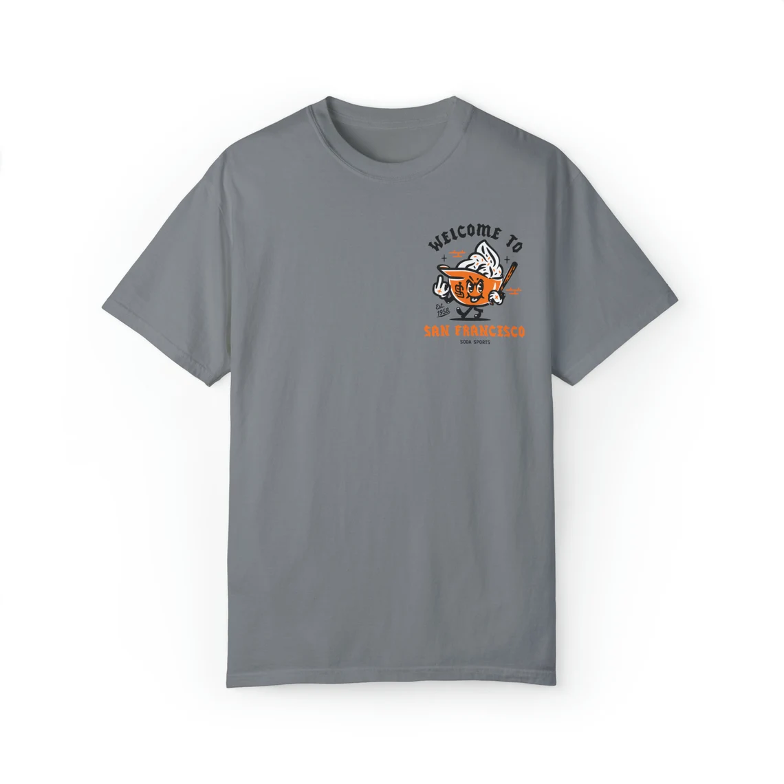 ( 3 colors)San Francisco Giants Soft Serve Welcome unisex t-shirt