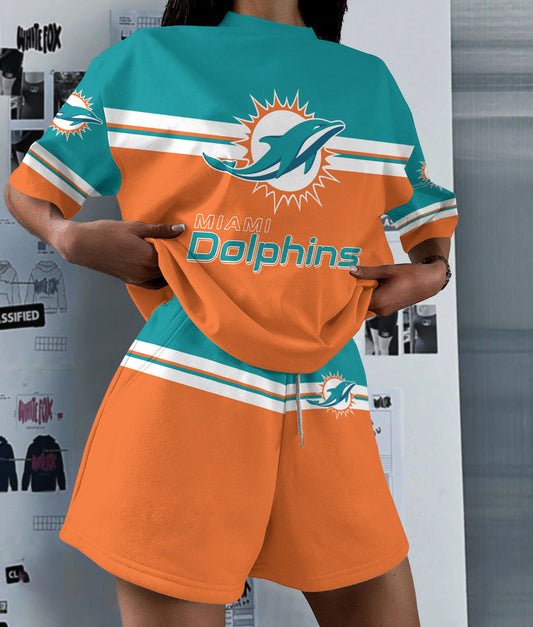 Miami Dolphins Limited Edition Women's T-Shirt & Short Set