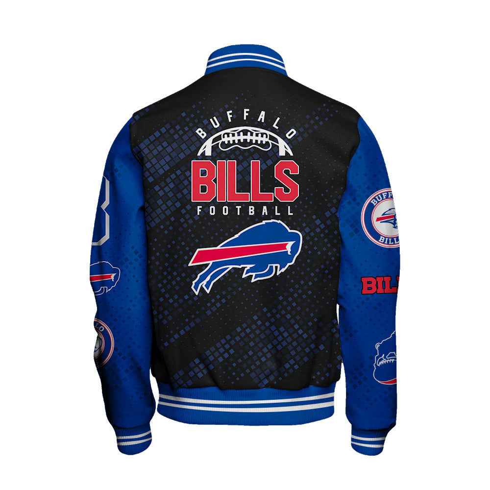Buffalo Bills National Football League Pattern Varsity Jacket V13