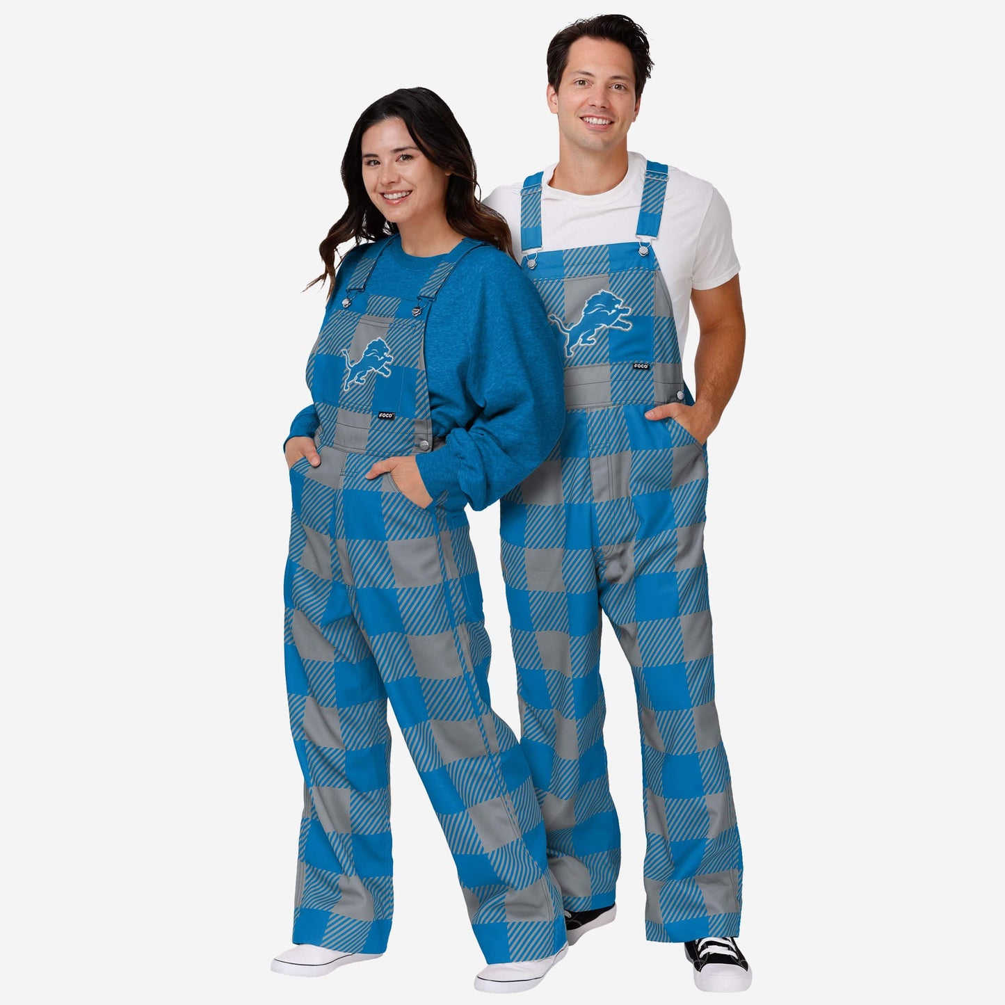 New Womens Plaid Bib Overalls