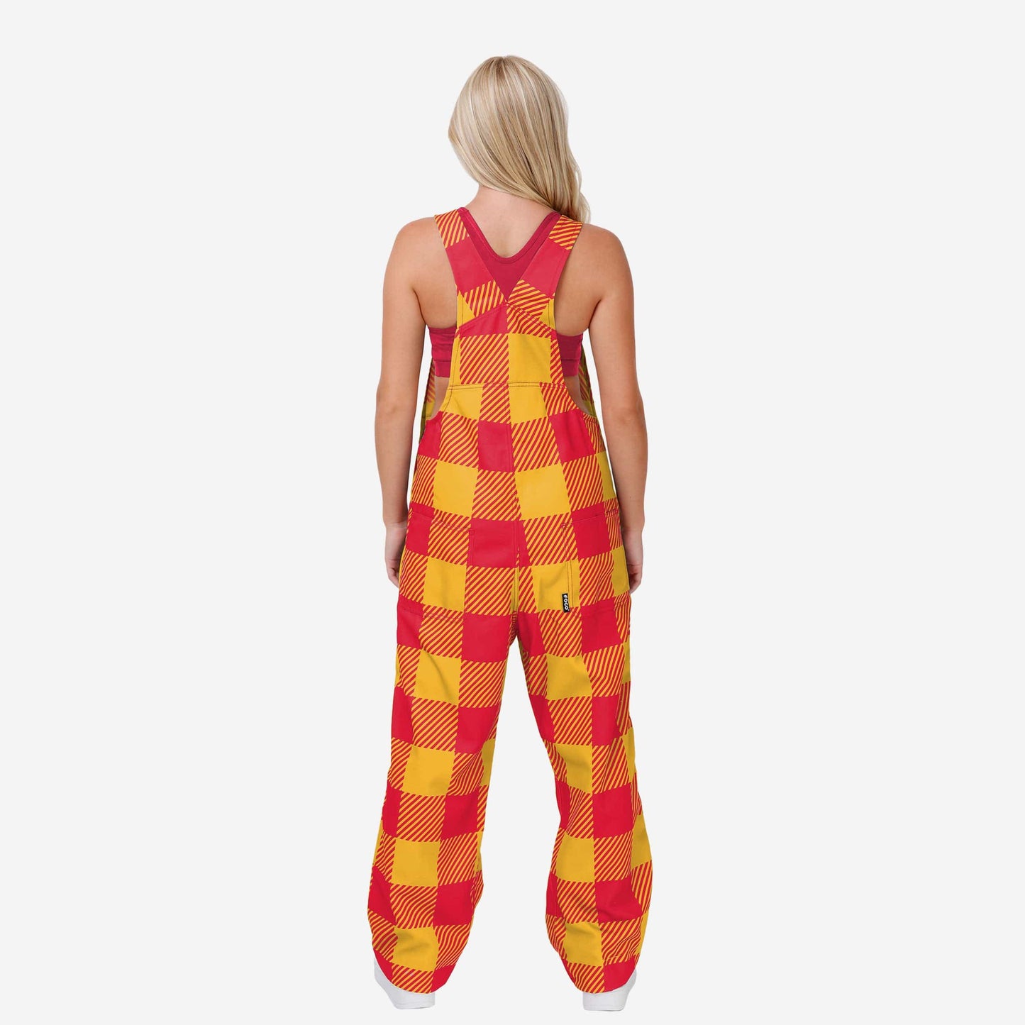 New Womens Plaid Bib Overalls