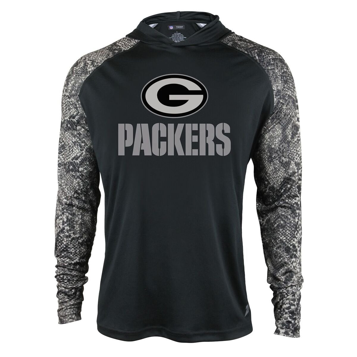 Zubaz Men's NFL Green Bay Packers Tonal Lightweight Hoodie